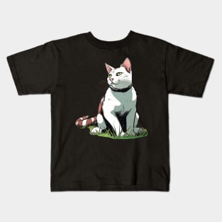 Alone Cute Cat Kids T-Shirt